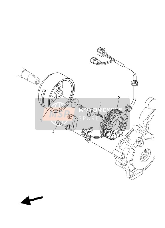 Yamaha YBR250 2009 Generator for a 2009 Yamaha YBR250