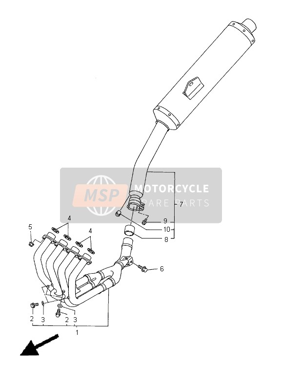 5EB147140100, Pakking, Geluiddemper, Yamaha, 3