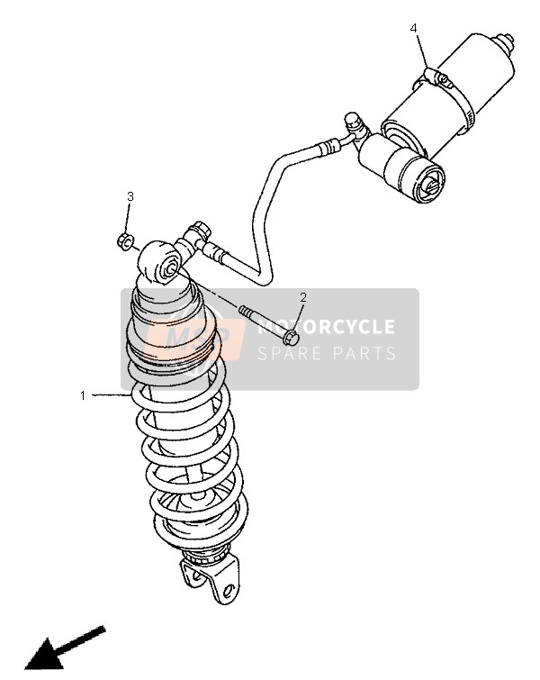 Yamaha YZF1000R THUNDERRACE 1998 Rear Suspension for a 1998 Yamaha YZF1000R THUNDERRACE