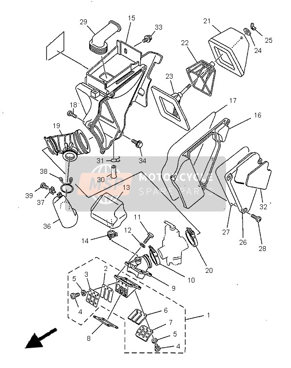 904673512100, Molletta Clip, Yamaha, 4