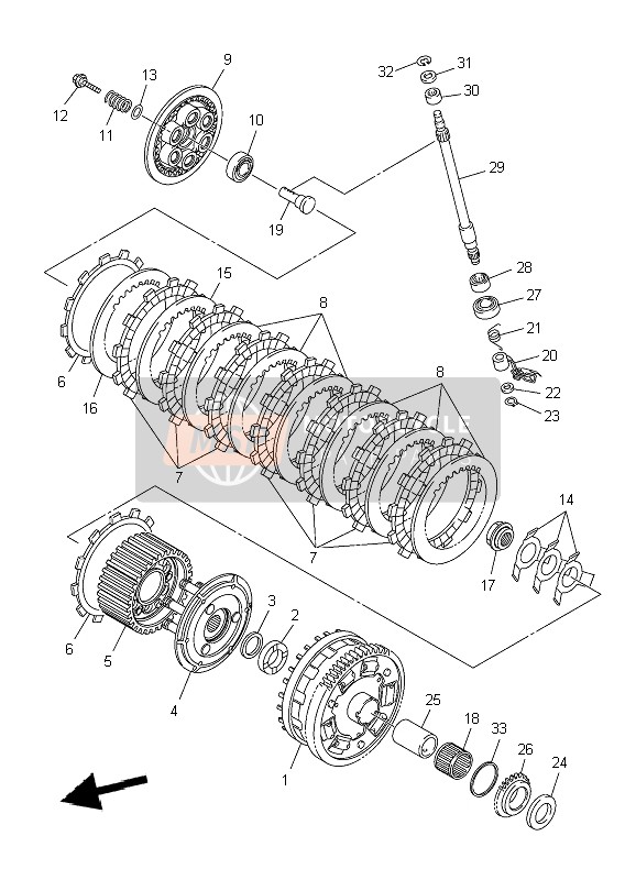 14B133540100, Sprocket, Drive, Yamaha, 1