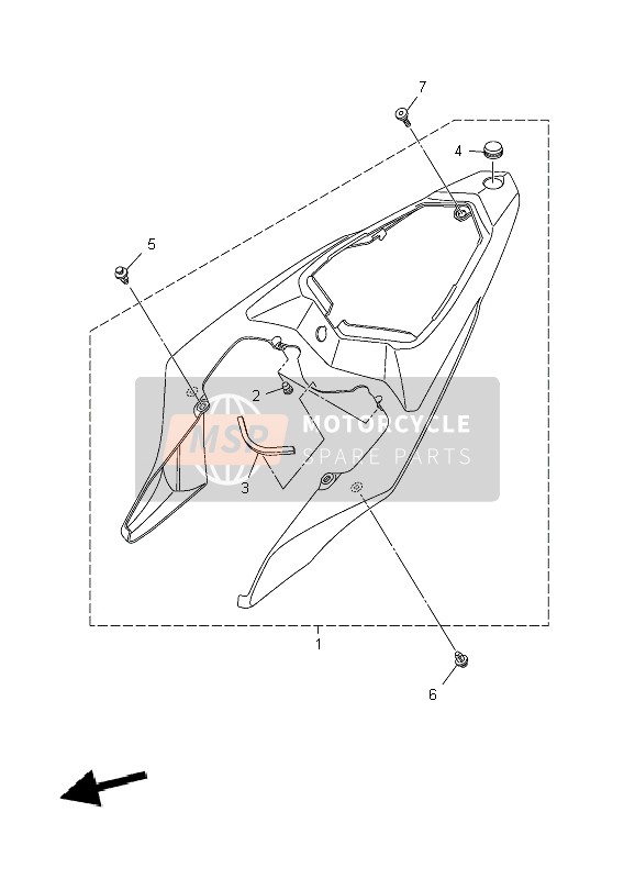 MOTOFRAMES Upper Fairing Bracket – For Yamaha R1 2009-2011, OE# 14B-28356-00-00