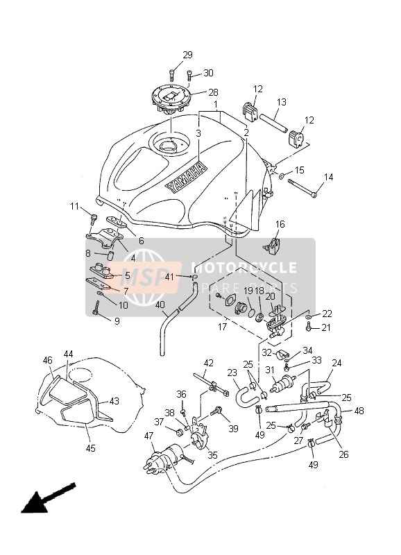 5EB241820000, Tampone Di Posizionamento 2, Yamaha, 2