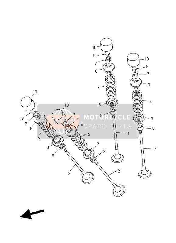 Yamaha YZF-R6 2009 Valve for a 2009 Yamaha YZF-R6