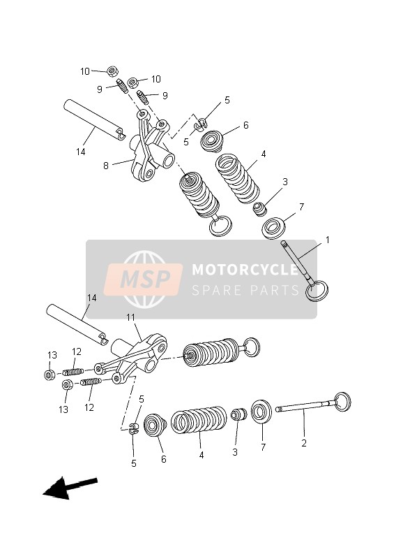 Yamaha YZF-R125 2009 Valve for a 2009 Yamaha YZF-R125