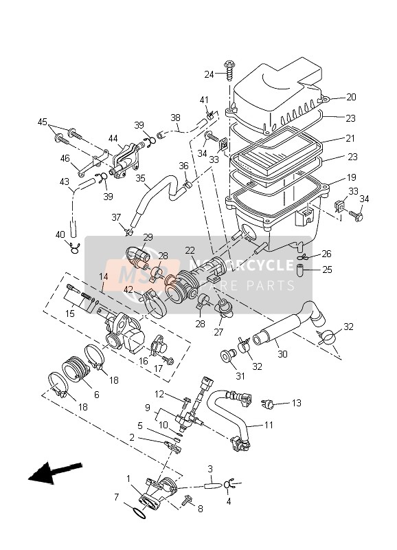 904503980200, Bride,  De Durite, Yamaha, 2