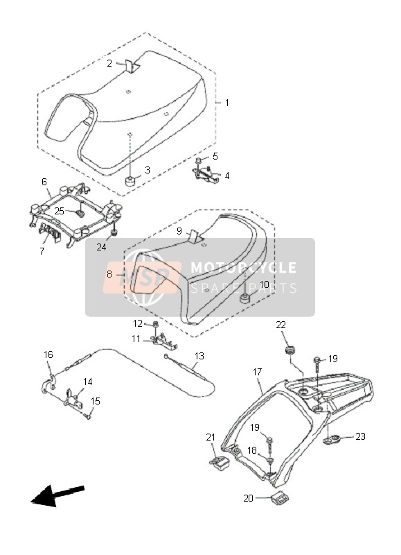 Yamaha FJR1300A 2010 Posto A Sedere per un 2010 Yamaha FJR1300A