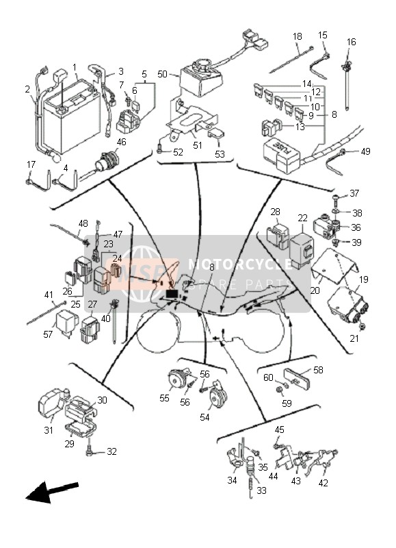 Yamaha FJR1300A 2010 Electrical 2 for a 2010 Yamaha FJR1300A