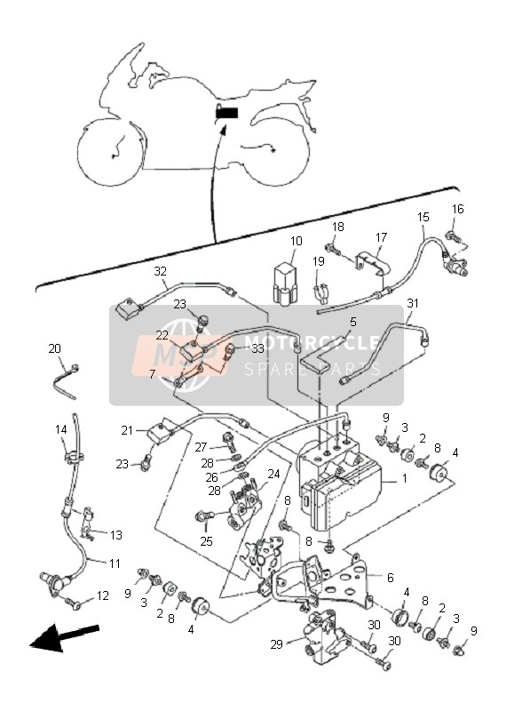 Yamaha FJR1300A 2010 Electrical 3 for a 2010 Yamaha FJR1300A