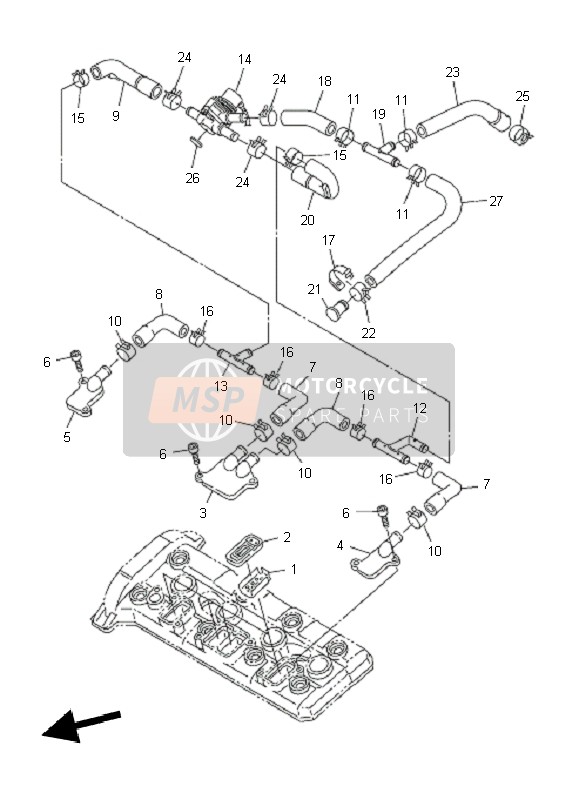 Yamaha FJR1300AS 2010 Air Induction System for a 2010 Yamaha FJR1300AS