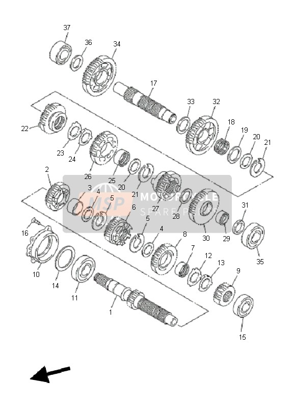 Yamaha FJR1300AS 2010 Transmission for a 2010 Yamaha FJR1300AS