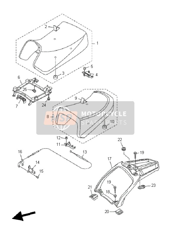 Yamaha FJR1300AS 2010 Posto A Sedere per un 2010 Yamaha FJR1300AS