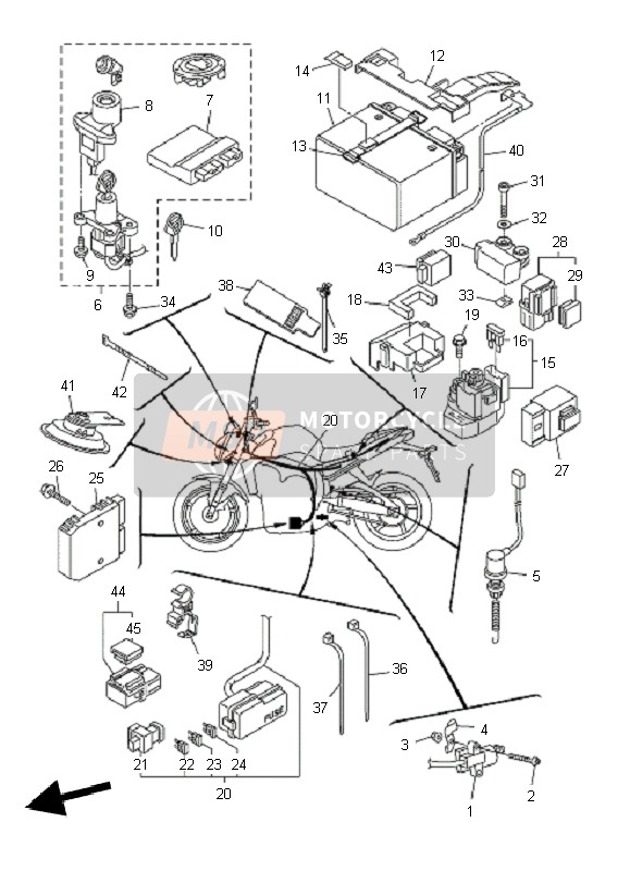 2D18591A9000, Motorbesturingseenheid Assy, Yamaha, 1