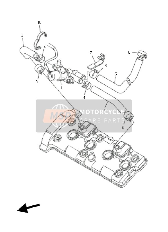 Yamaha FZ1-S FAZER 2010 Air Induction System for a 2010 Yamaha FZ1-S FAZER