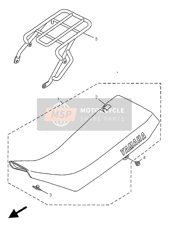 3BN24731C100, Couvre,  Selle, Yamaha, 0