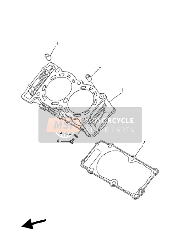 Yamaha TDM900A 2010 Cylinder for a 2010 Yamaha TDM900A