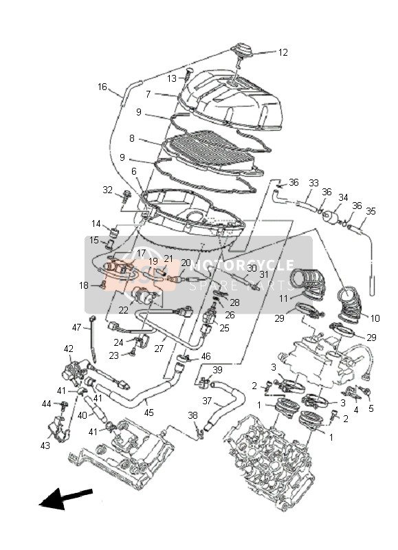 Yamaha TDM900A 2010 Assunzione per un 2010 Yamaha TDM900A