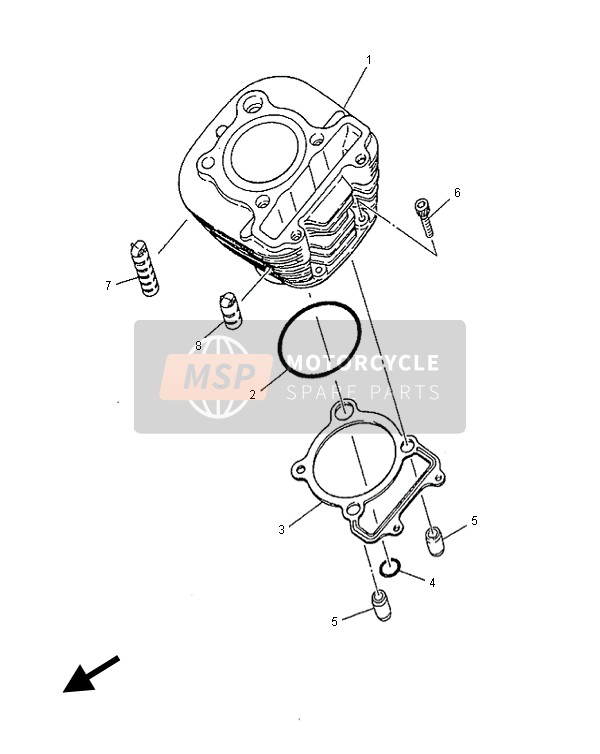 Yamaha SR125 1999 Cylinder for a 1999 Yamaha SR125