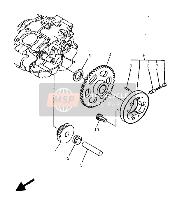 Yamaha SR125 1999 Starter 2 for a 1999 Yamaha SR125