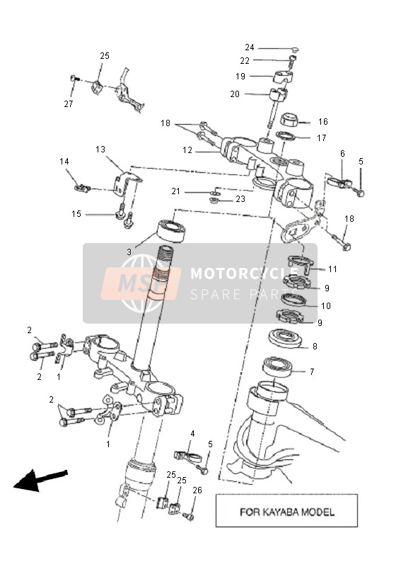 Yamaha WR125R 2010 Timone 2 per un 2010 Yamaha WR125R