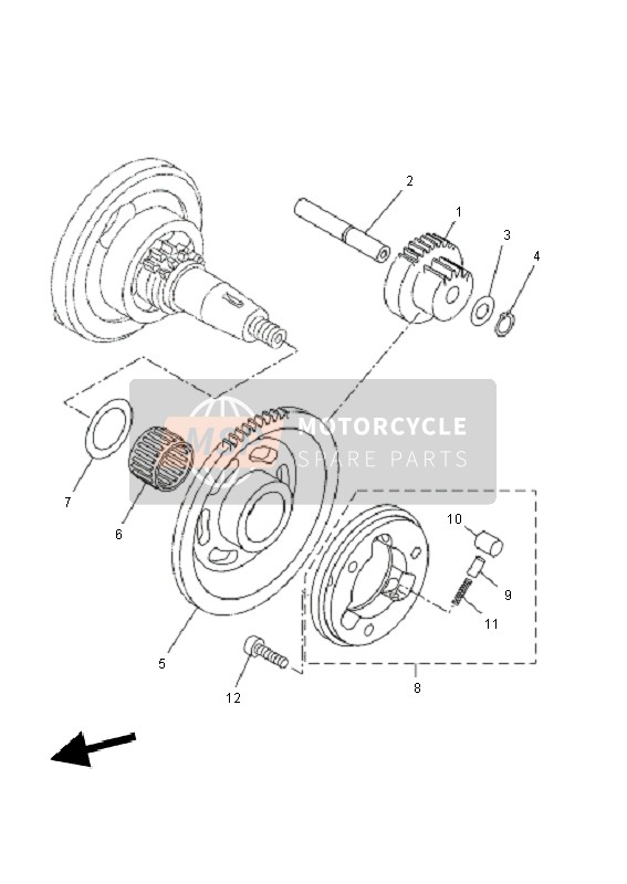 Yamaha WR125X 2010 Entrée Embrayage pour un 2010 Yamaha WR125X