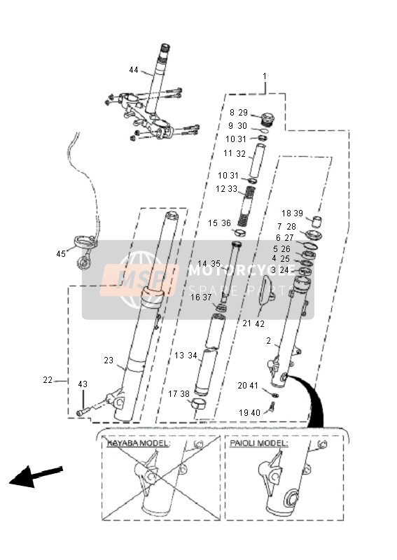 Forcella anteriore