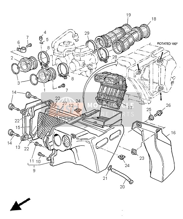 Yamaha TT600R 1999 Intake for a 1999 Yamaha TT600R