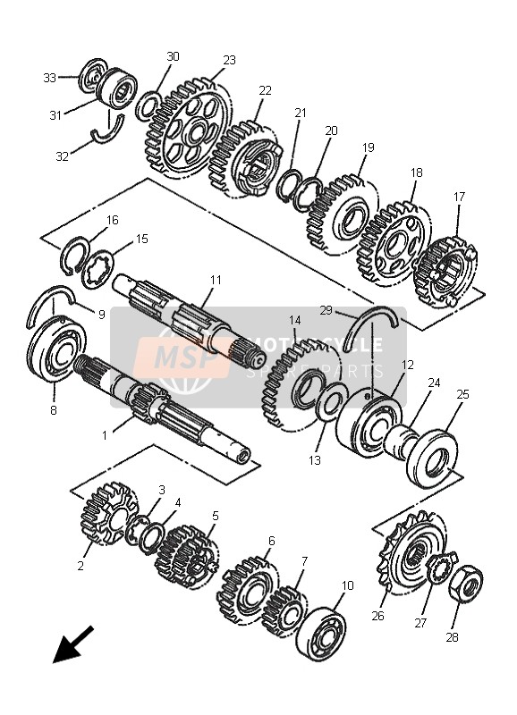 Yamaha FZS600 FAZER 2001 Transmission for a 2001 Yamaha FZS600 FAZER