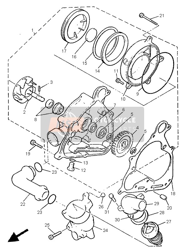 Yamaha V-MAX12 1999 Water Pump for a 1999 Yamaha V-MAX12