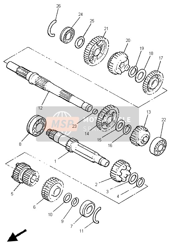 Yamaha V-MAX12 1999 Transmission for a 1999 Yamaha V-MAX12