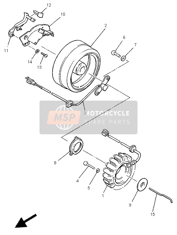 Yamaha V-MAX12 1999 Generator for a 1999 Yamaha V-MAX12