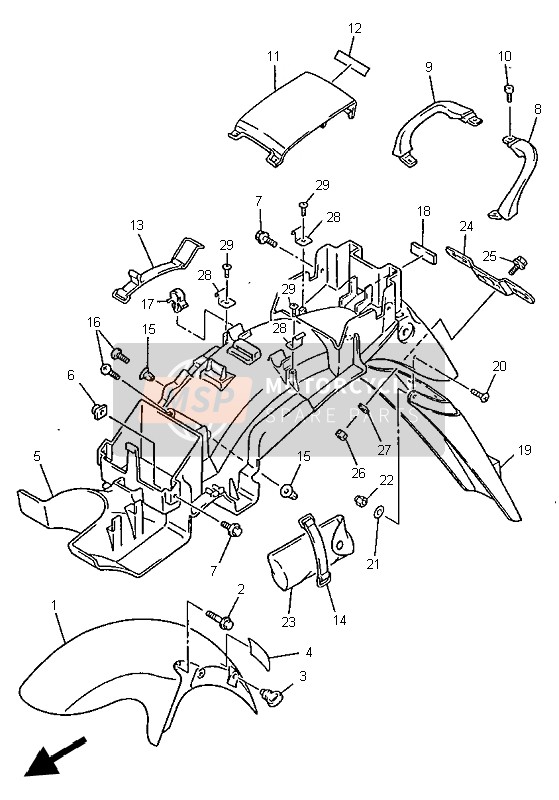 901090604400, Boulon, Yamaha, 1