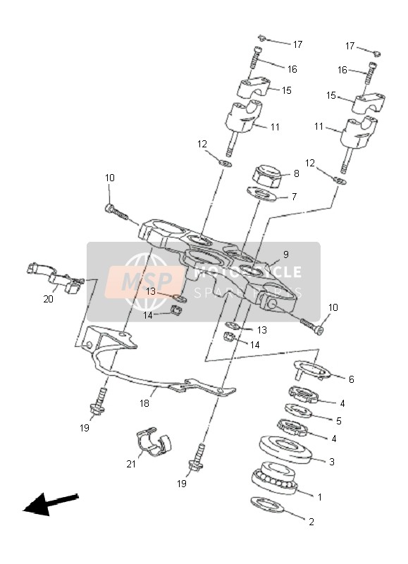 Yamaha XJ6FA 2010 Steering for a 2010 Yamaha XJ6FA