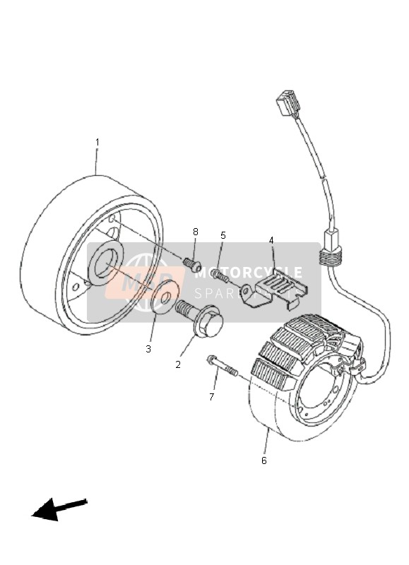 Yamaha XJ6FA 2010 Générateur pour un 2010 Yamaha XJ6FA