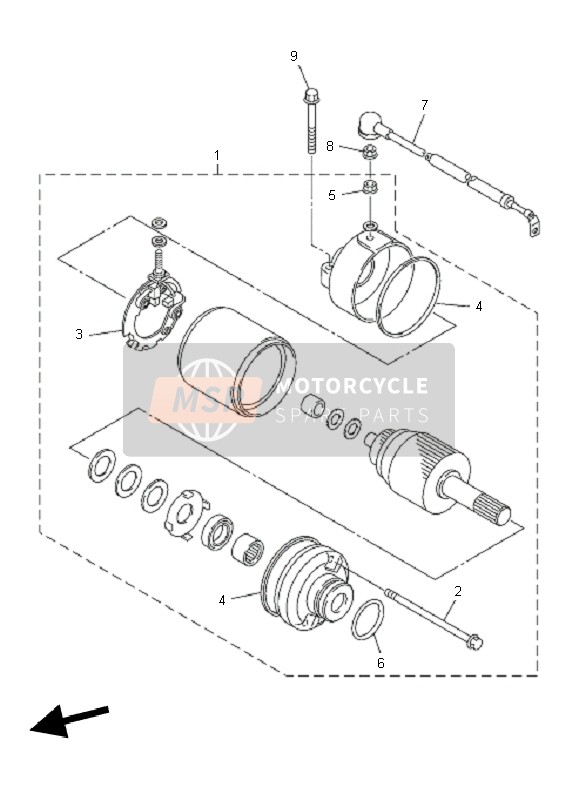 Yamaha XJ6N 2010 Starting Motor 4 for a 2010 Yamaha XJ6N