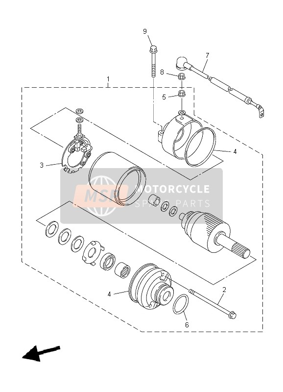 Yamaha XJ6SA DIVERSION 2010 Starting Motor 4 for a 2010 Yamaha XJ6SA DIVERSION