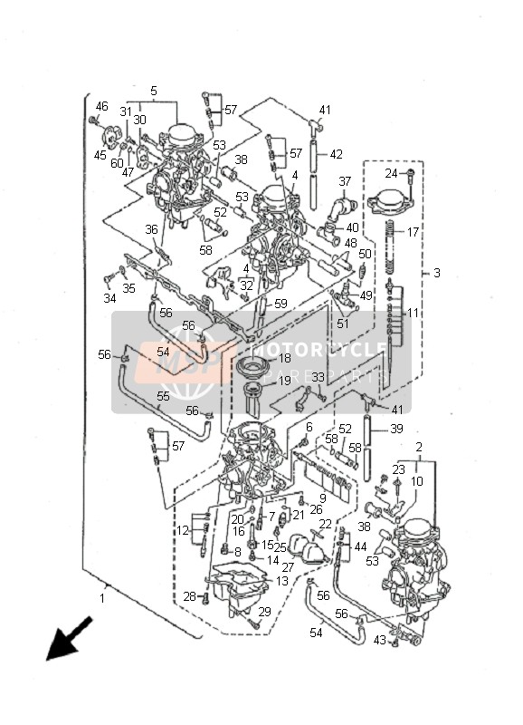 Yamaha FZS600S FAZER 2001 Carburettor for a 2001 Yamaha FZS600S FAZER