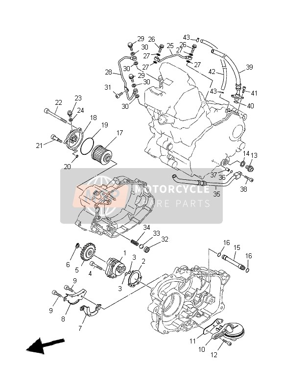 Yamaha XT660R 2010 Oil Pump for a 2010 Yamaha XT660R