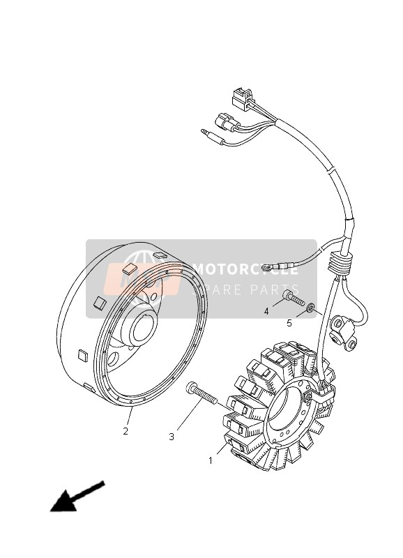 Yamaha XT660R 2010 GENERATOR für ein 2010 Yamaha XT660R