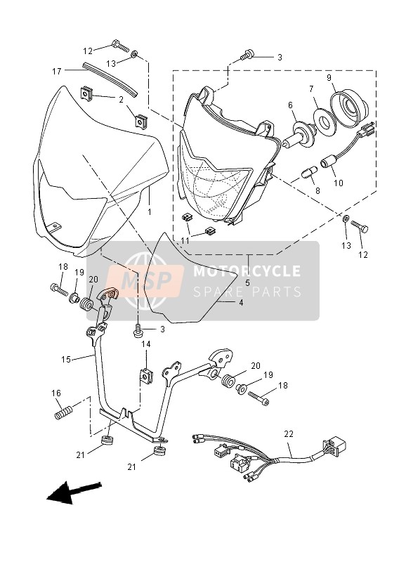 10SF83916000, Graphique,  De Carena, Yamaha, 0