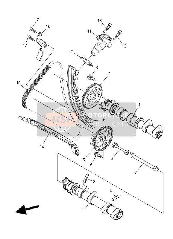 23P122880000, Came,  Decompresseur, Yamaha, 0