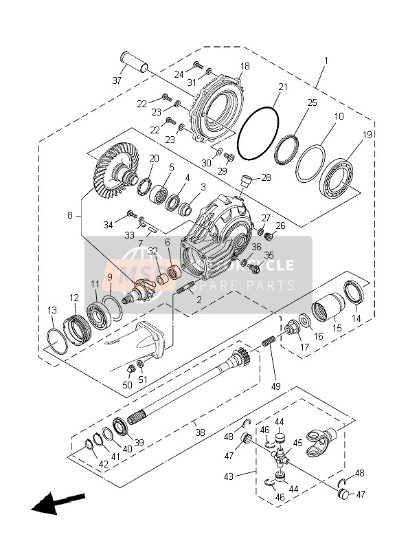 2S3461194000, Shim, Thrust, Yamaha, 1