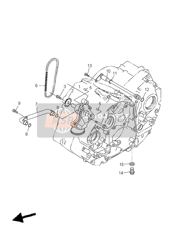 Yamaha XVS950A 2010 Oil Pump for a 2010 Yamaha XVS950A