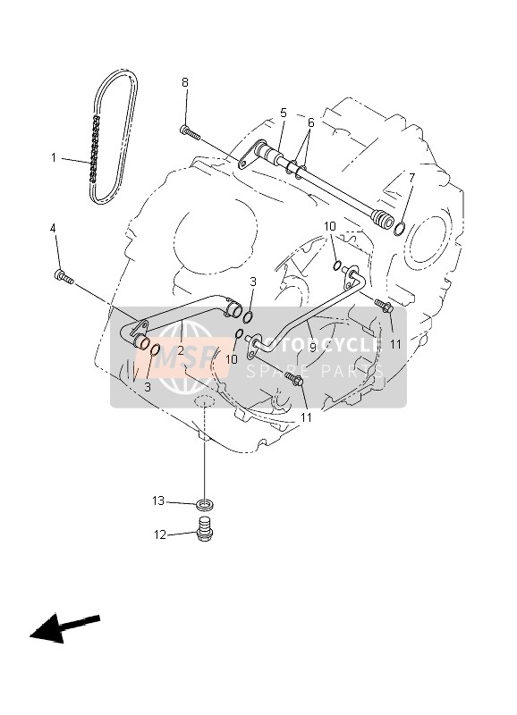 3D8131710000, Pipe, Delivery 2, Yamaha, 0