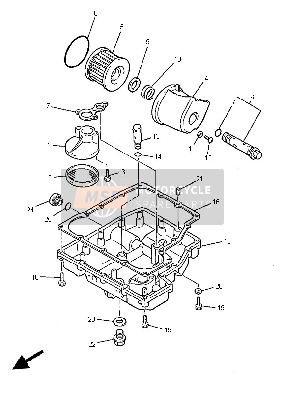 Yamaha XJR1300 1999 ÖLFILTER für ein 1999 Yamaha XJR1300