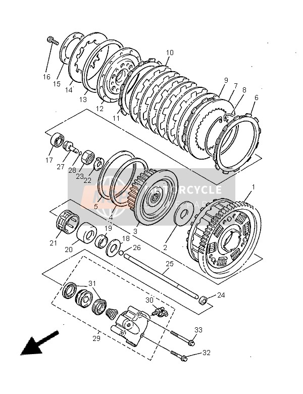 Yamaha XJR1300SP 1999 Clutch for a 1999 Yamaha XJR1300SP