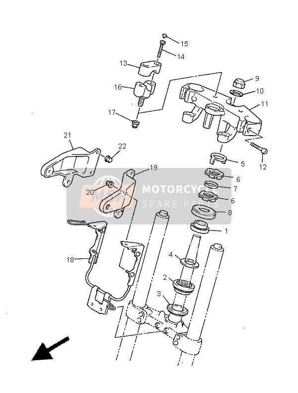 Yamaha XJR1300SP 1999 Steering for a 1999 Yamaha XJR1300SP