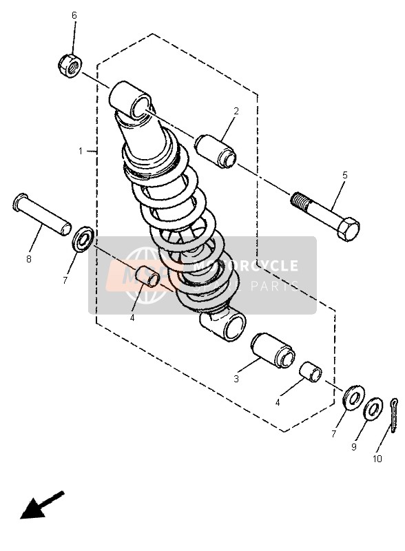 Yamaha XT600E 1999 Rear Suspension for a 1999 Yamaha XT600E