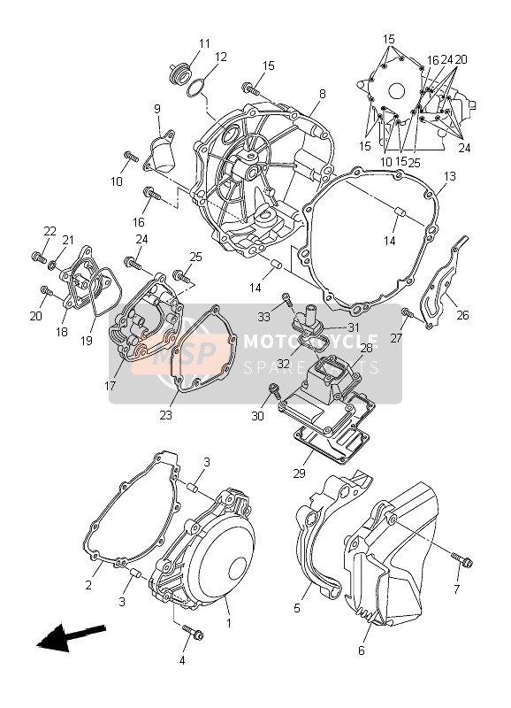 14B154230100, Couvercle,  Carburate, Yamaha, 1