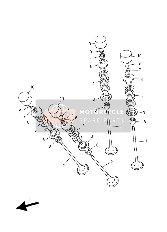 Yamaha YZF-R6 2010 Valve for a 2010 Yamaha YZF-R6